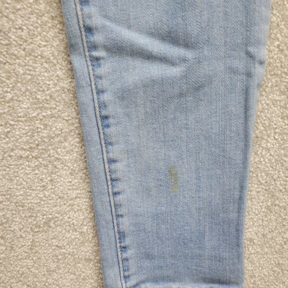 Levi’s 721 High Rise Skinny Jeans Women’s Light Blue Wash Distressed Size 27 - Picture 10 of 11